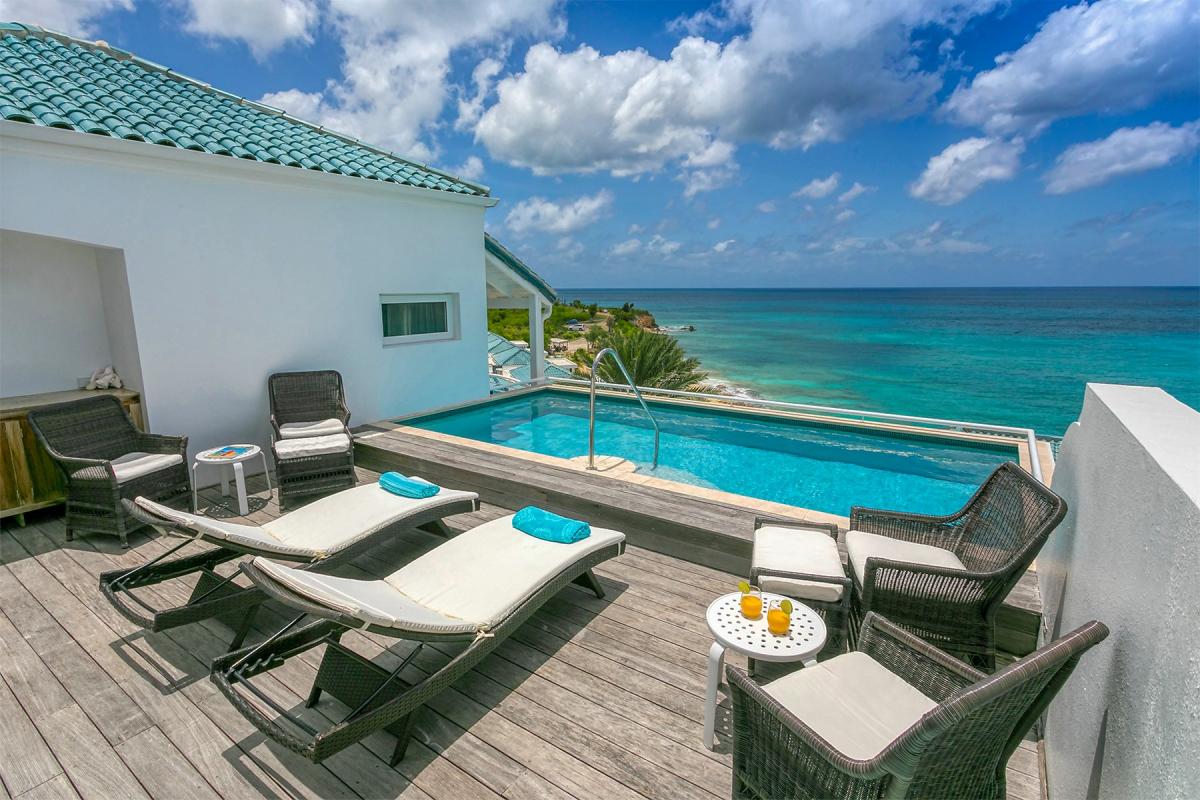 Villa Rental St Martin - Pool area